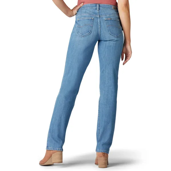 Lee Womens Jeans Size 12M Aspire Blue Relaxed Fit Straight Leg Denim Casualwear - Image 7