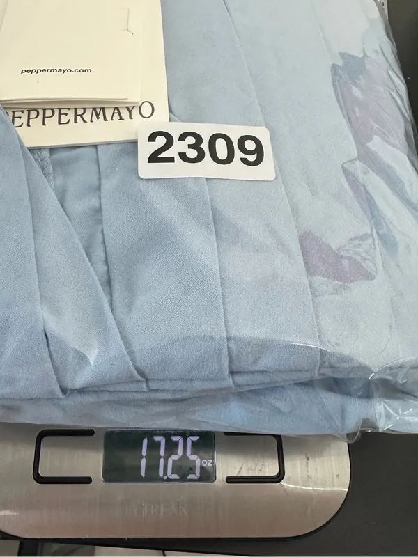 Peppermayo Tamia Maxi Dress Blue Strapless Pleated Size US 10 XL NWT - Image 11