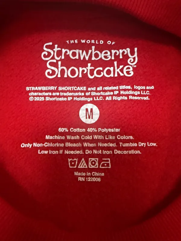 Red Graphic Holiday Sweatshirt with Ice Skater Motif - Image 7