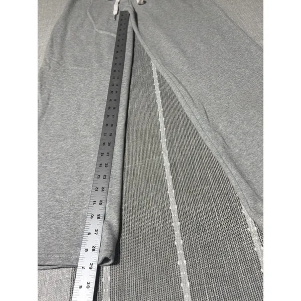 Edikted Wide Leg Sweatpants Heather Gray 06 Graphic Joggers Size Small - Image 2