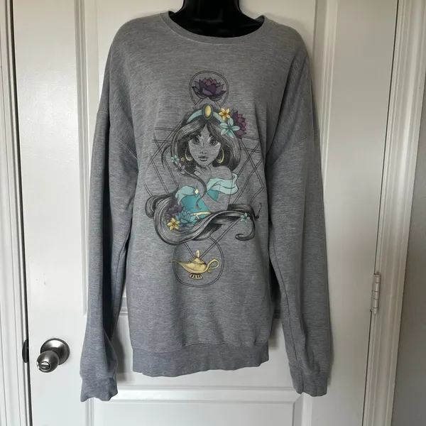 Women's Disney Princess Jasmine Sweatshirt XXL - Image 2