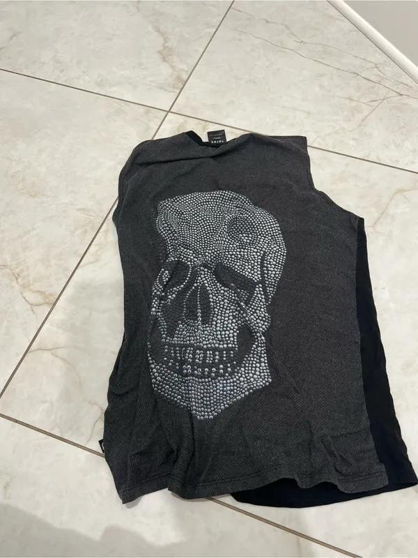 Terez Black Skull Tank Top Size Small - Image 4