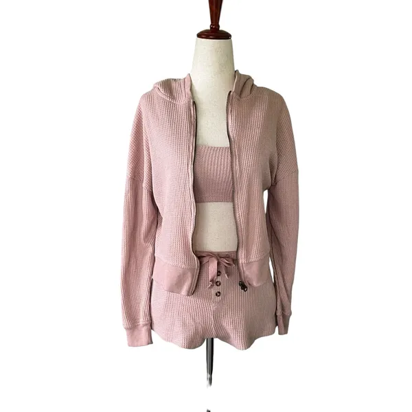 better / together 3 piece waffle knit lounge set - Image 13