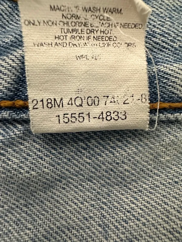 Vintage Levi’s 550 Women’s Light Blue Straight Leg Jeans 100% Cotton Size 12M - Image 4