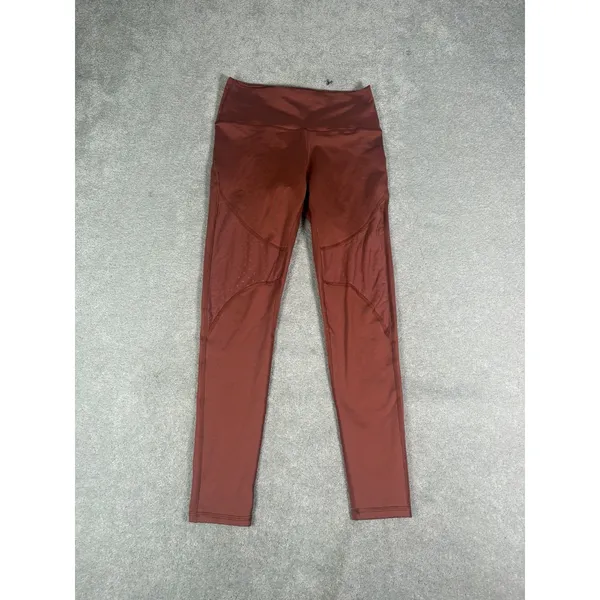 Offline By Aerie Leggings Orange 7/8 Length Mesh Dots M - Image 2