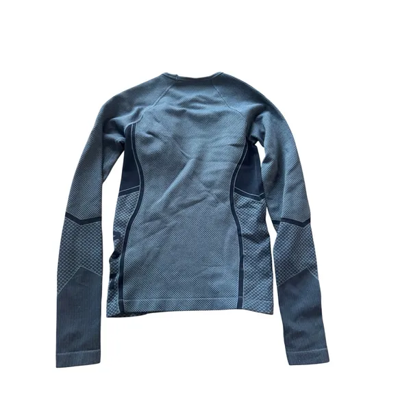 Abercrombie & Fitch Athletic Long Sleeve‎ Top Gray Thumbholes Activewear Women S - Image 2