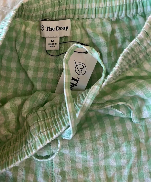 The Drop Gingham Boxer Shorts NWT Green Size M - Image 5