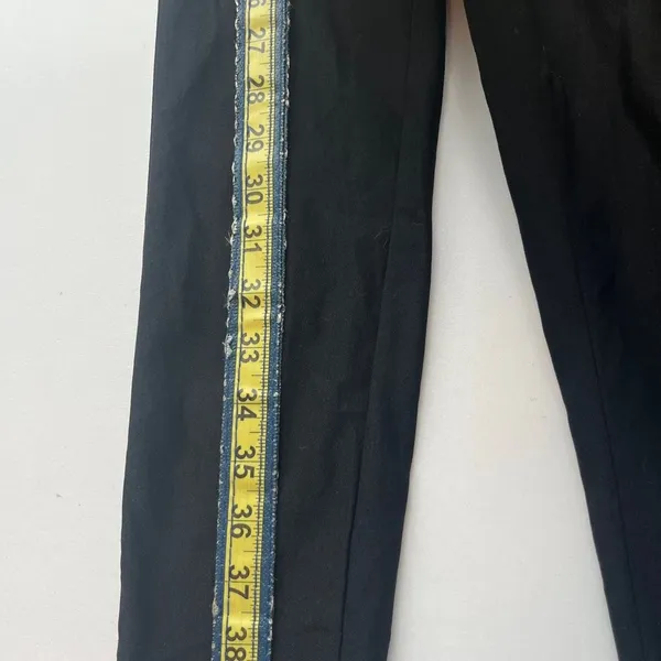 Rehab Black Straight Skinny Leg Women's Trousers Pants Gold Accents Medium - Image 9