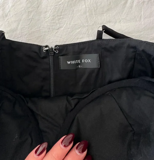 White Fox Black Dress - Image 6