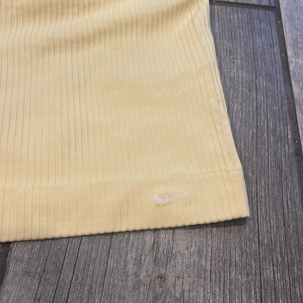 Nike butter Yellow Ribbed tank - Image 2