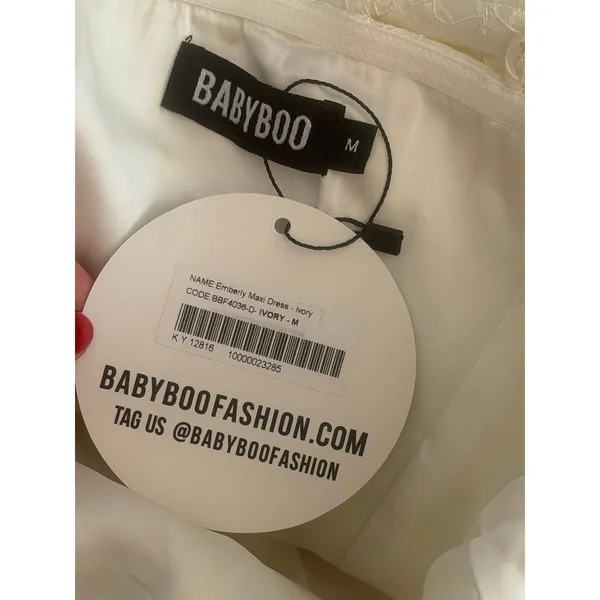 Babyboo EMBERLY MAXI DRESS - IVORY NWT Size Medium - Image 7