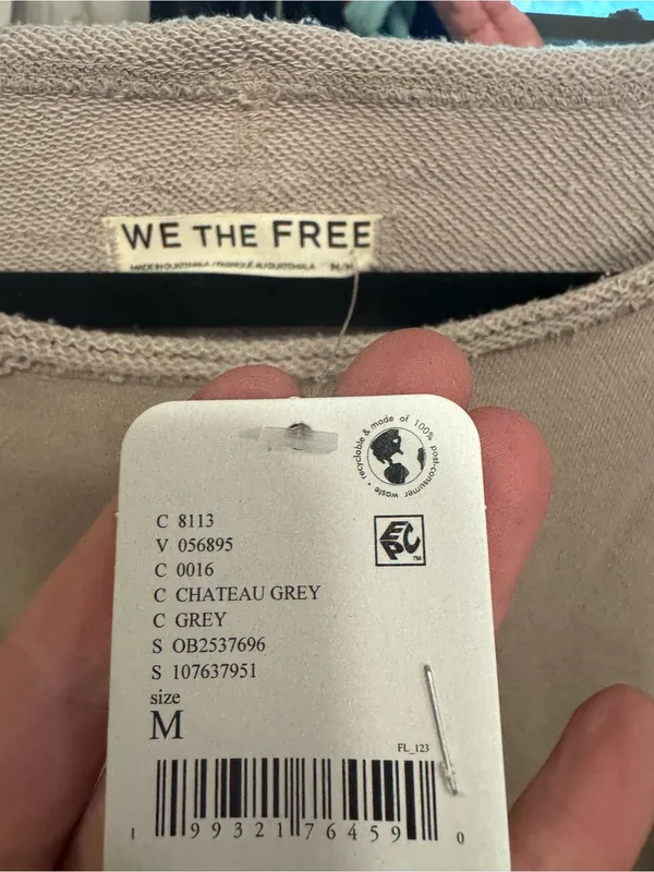 NWT Free People We The Free To The East Pullover - Chateau Grey - medium - Image 11