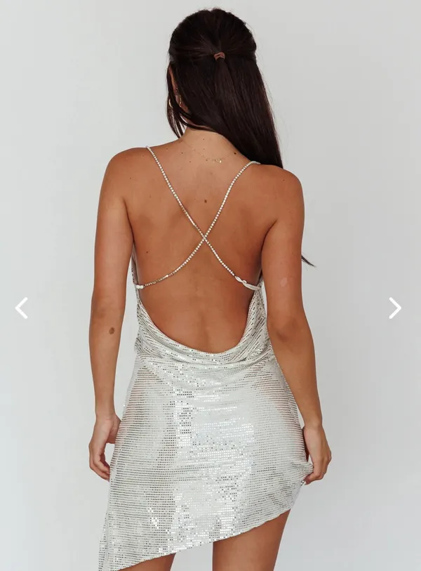 Selfie Leslie Sequin Party Dress - Image 3