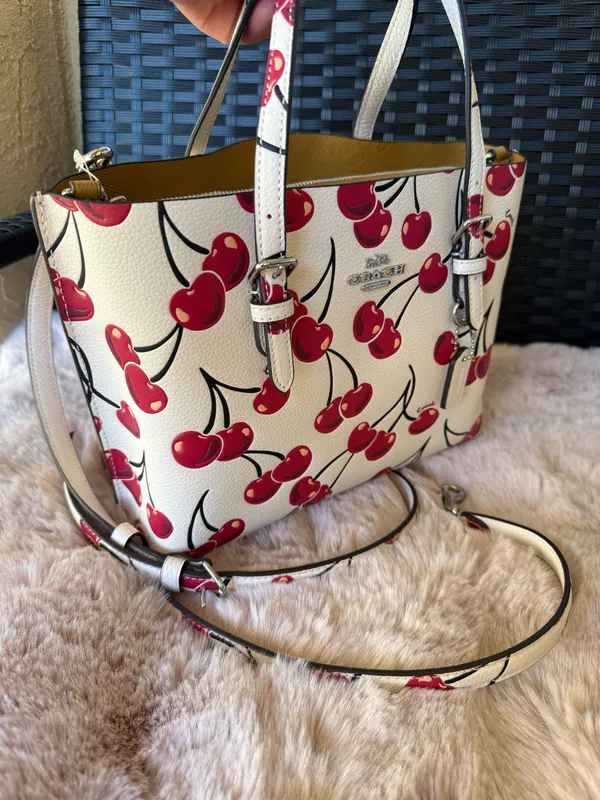 NWT ❤️ Coach Mollie Tote Bag 25 With Cherry Print - Image 5