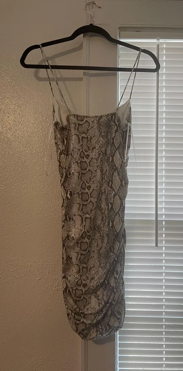 Snakeskin Mini Dress - Image 5