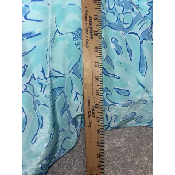 Vineyard Vines Capri Blue Floral Sleeveless‎ V-Neck Maxi Dress 0 - Image 9