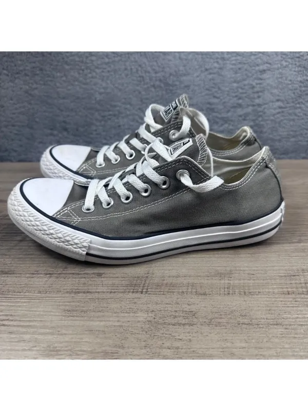 Converse All Star Green Oliva Low Top Sneakers Unisex Size 8 US EU 39 Canvas Rub - Image 5