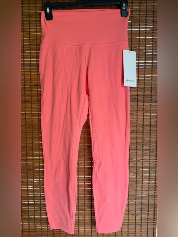 Lululemon Align High-Rise Pant 25” Raspberry Cream Size 6 NWT $98 - Image 3