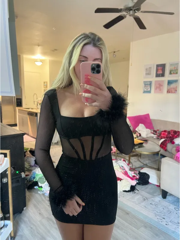 Boutique Klesis Black Mini Dress - Image 2