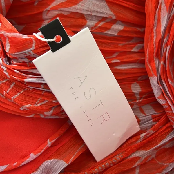 ASTR Pescadero Red Maxi Dress New With Tags LARGE wedding - Image 5