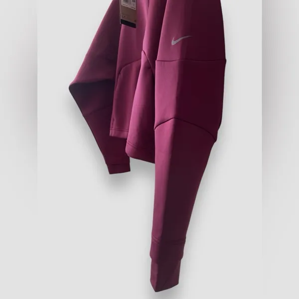 Nike Dri-FIT Prima Women's 1/2-Zip Training Top Size Medium Plum Pullover NWT - Image 4