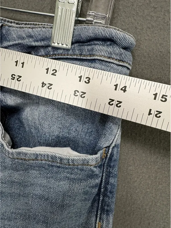 Zara Light Wash Blue Skinny Jeans Women’s Size 6 Mid Rise 5-Pocket Denim - Image 5