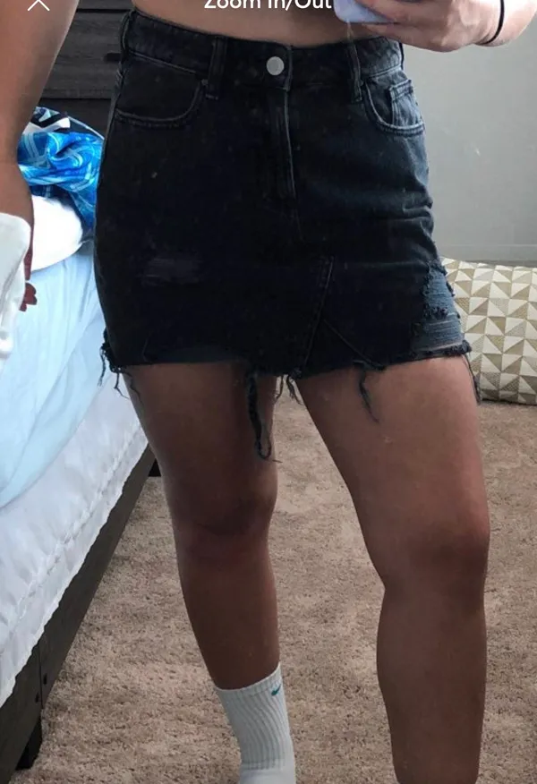 PacSun Waist 25 Skirt Black - Image 4