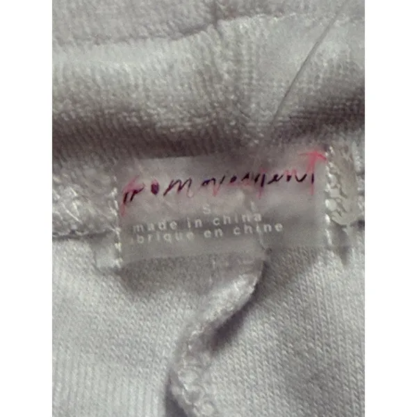 NEW! FP Movement Women's Ivory Sweatpants Free Spirit Crop Pants Sz S A4-0014 - Image 2