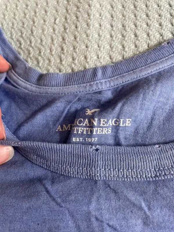 American Eagle Outfitters Distressed Baby Tee - Image 3