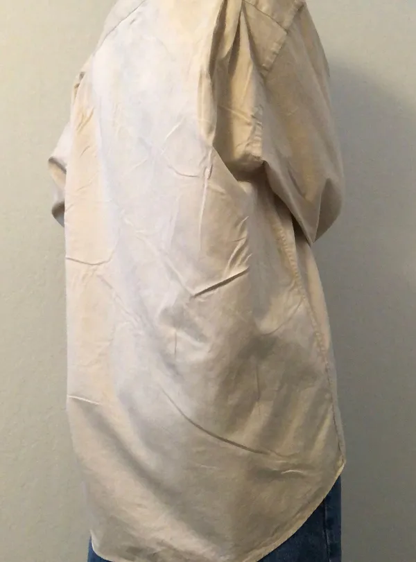 Valentino Garavani vintage tan button up dress shirt - Image 3