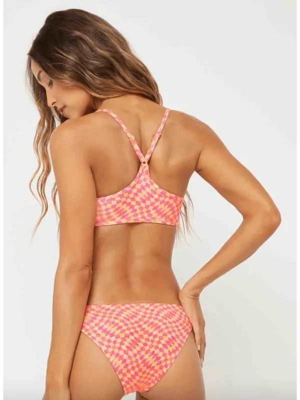 L*Space Pamela Bikini Top in Heat Waves Large New Womens Swimsuit - Image 2