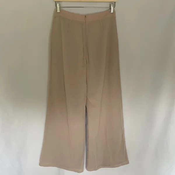 Ciera‎ beige size 27 pants flowy wide leg style high waisted classic lightweight - Image 6