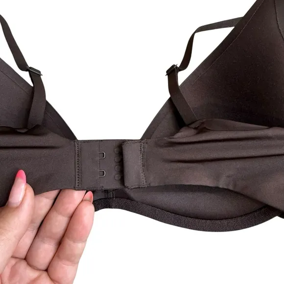 Skims Size 32C Ultimate Teardrop Push Up‎ Bra Cocoa Dark Brown Seamless Shaping - Image 9