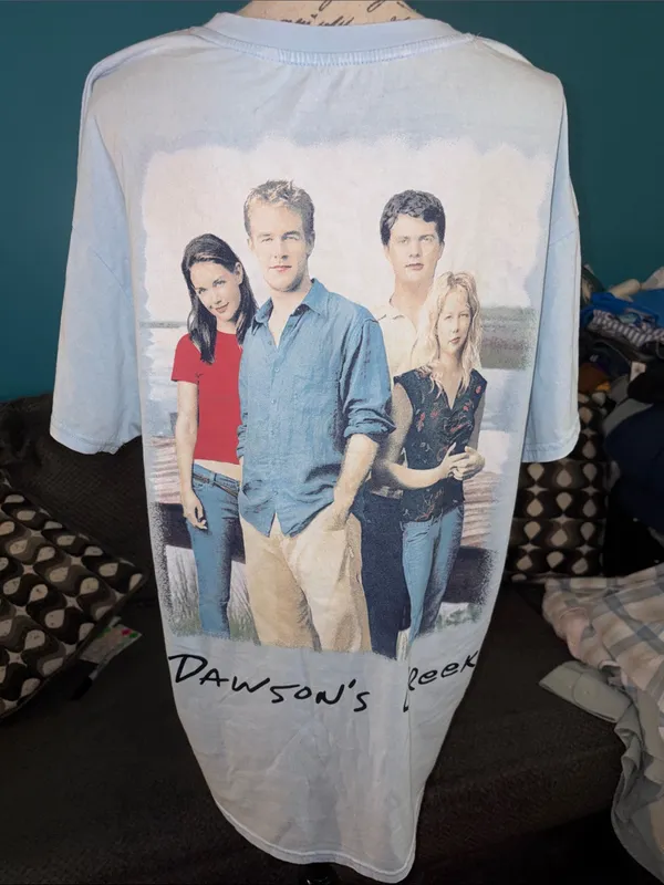 🔹4 for $30 NWT Dawson's Creek Oversized Graphic Tee, Small Blue - Image 8
