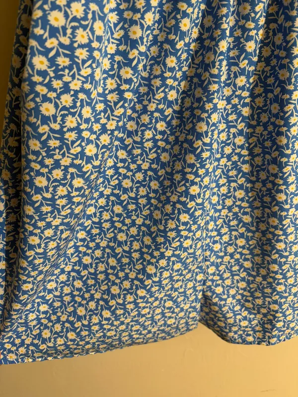 Floral Blue Romper Size L - Image 3