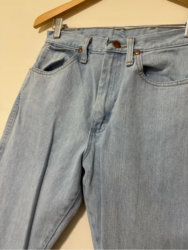 Wrangler Cowboy Cut Light Wash Straight Leg Jeans 1x30 - Image 2