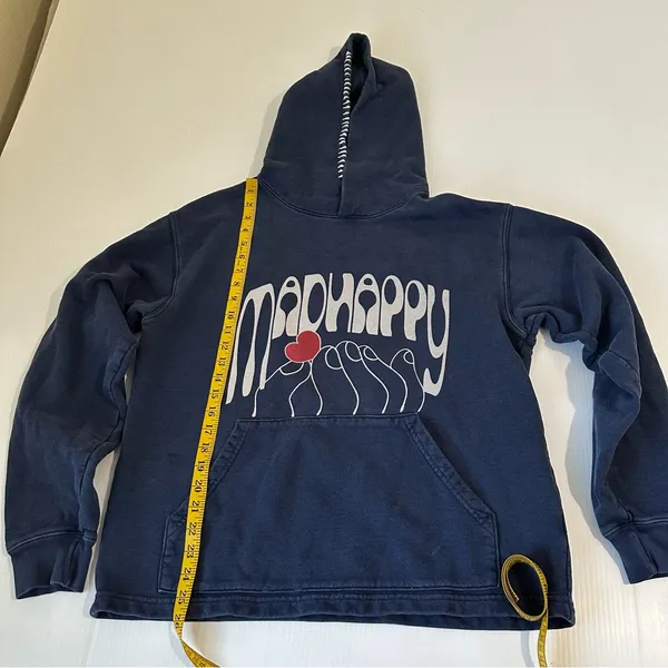 Madhappy Touch of Love Pullover Hoodie Navy, Medium - Image 7