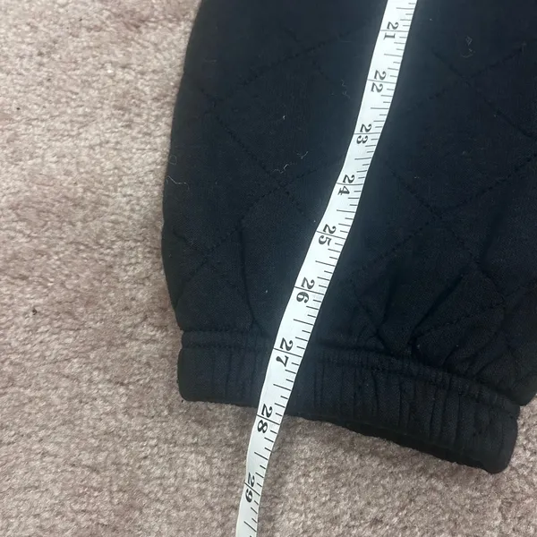 Aviator Nation Black Quilted Sweatpants large new - Image 7