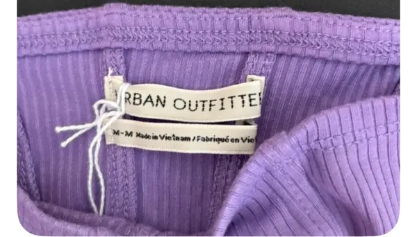 Urban Outfitters Purple Puff/Balloon Sleeve with Structured Bodice Lightweight Crop Top Size M - Concert Festival Boho Fairy Croquette Y2K Resort Going-out Party Rave Statementpiece - Image 5