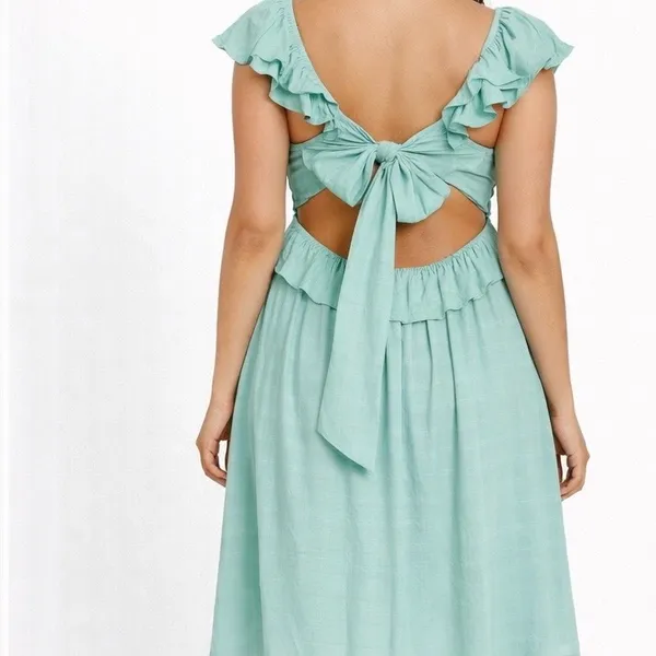 NEW Altar’d State Blue Mini Dress Size Large NWT - Image 2