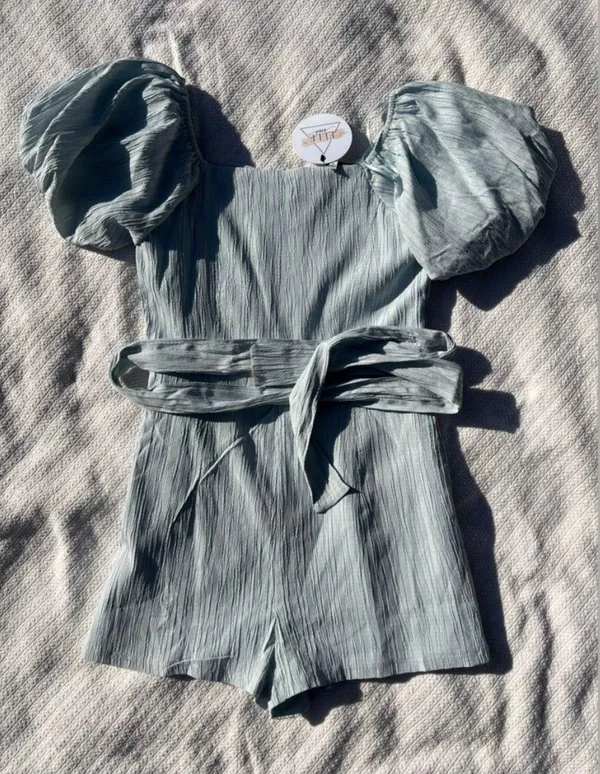 These Three Boutique Powder Blue Romper - Image 2