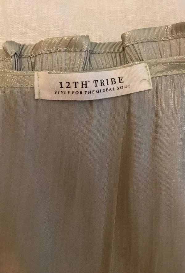 12th Tribe Green Cropped Top - Image 2