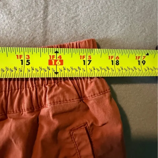 Soft Surroundings Cargo Pants L Burnt Orange Floral Embroidered Boho - Image 13