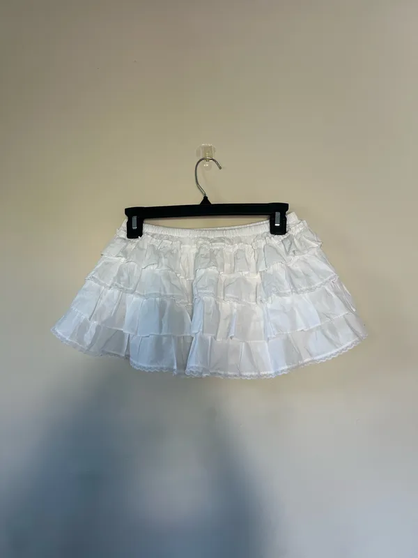 Aritzia theo poplin ruffle skirt - Image 2