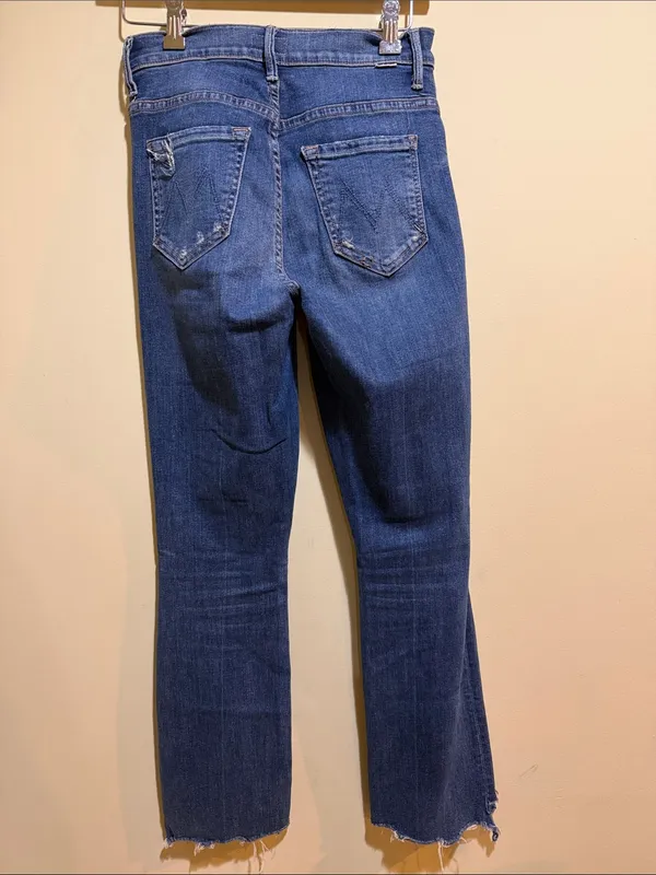 Women’s Mother The Insider Crop Step Chew Wash Dancing On Coals Jeans - Image 5