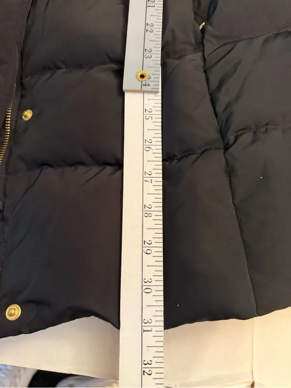 Cole Haan Black Quilted Hooded Puffer Gold-Tone Hardware - Image 9