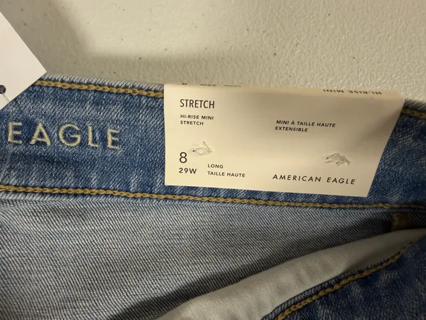 Women’s American Eagle Denim High Rise Mini Skirt 8 - Image 4