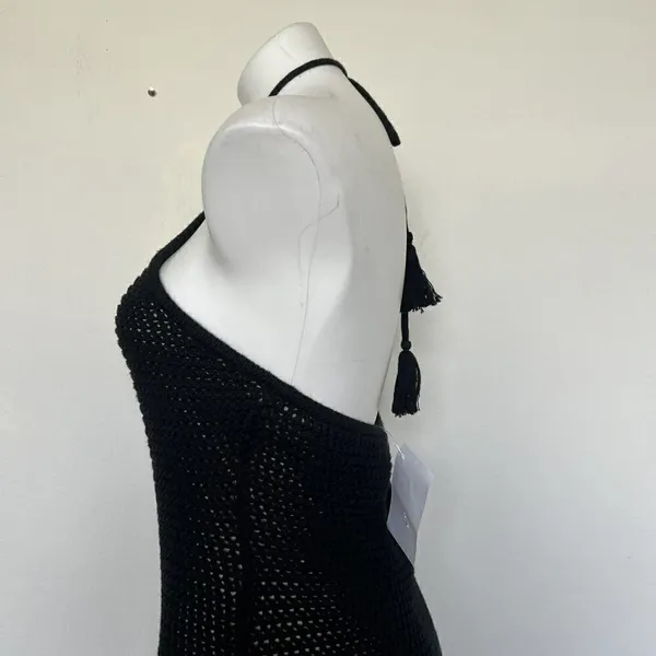 NEW Aqua Halter Crochet Dress MEDIUM - Image 11