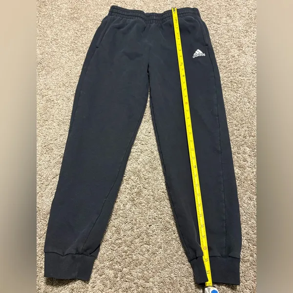 (Adidas) Black Comfy Sweatpants: Size Large - Image 5