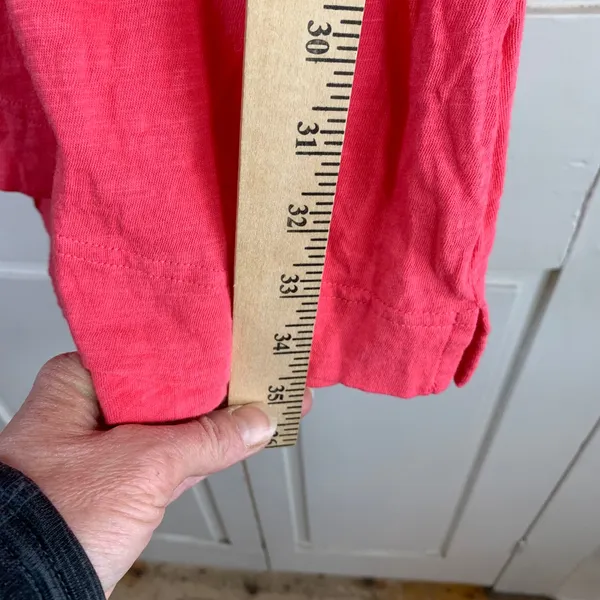 American Eagle‎ Coral Pink Hood Surplice Empire Waist Mini Dress XS Beach Resort - Image 8